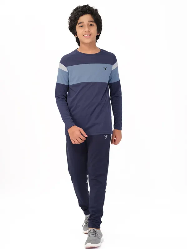 Boys Colorblock Slim Fit Crew Neck T-shirt with DOUBLE COOL - Image 2