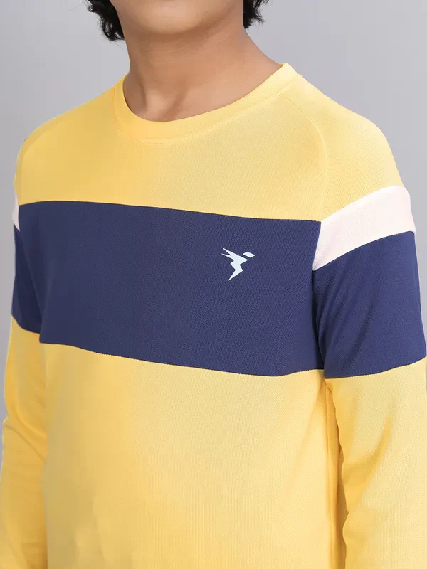 Boys Colorblock Slim Fit Crew Neck T-shirt with DOUBLE COOL - Image 6