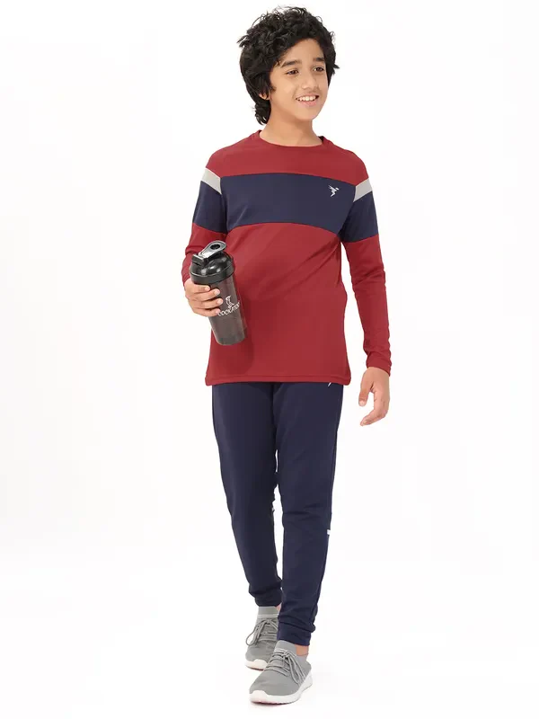Boys Colorblock Slim Fit Crew Neck T-shirt with DOUBLE COOL - Image 2