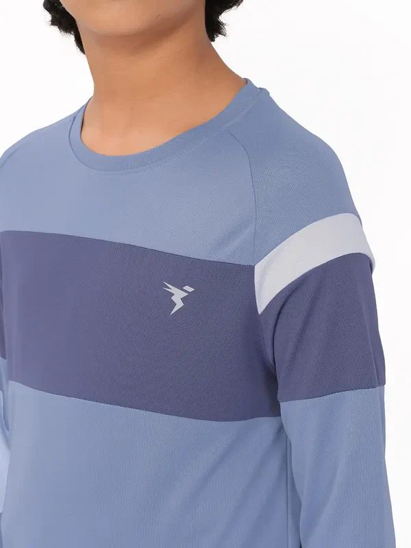 Boys Colorblock Slim Fit Crew Neck T-shirt with DOUBLE COOL - Image 5