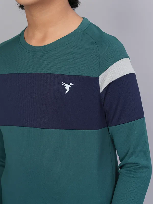 Boys Colorblock Slim Fit Crew Neck T-shirt with DOUBLE COOL - Image 6