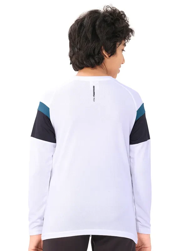 Boys Colorblock Slim Fit Crew Neck T-shirt with DOUBLE COOL - Image 3