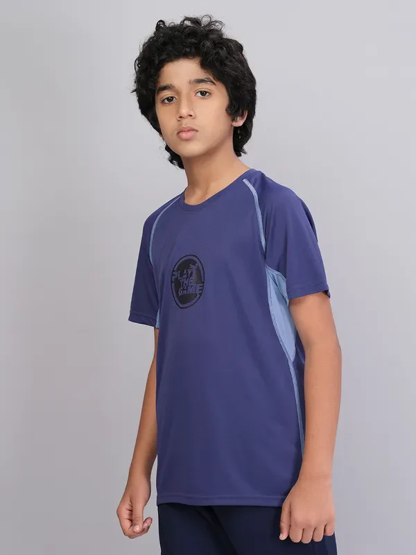 Boys Printed Slim Fit Crew Neck T-shirt with TECHNO COOL+ - Image 2