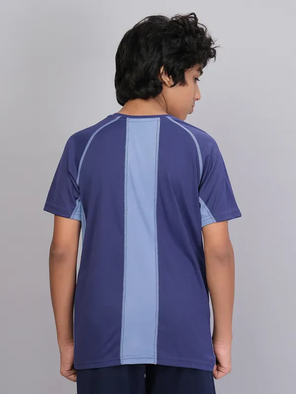 Boys Printed Slim Fit Crew Neck T-shirt with TECHNO COOL+ - Image 3