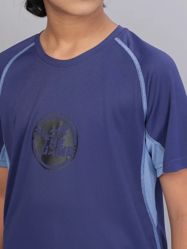 Boys Printed Slim Fit Crew Neck T-shirt with TECHNO COOL+ - Image 6