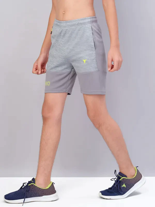 Boys Melange Slim Fit Shorts with TECHNO GUARD - Image 4