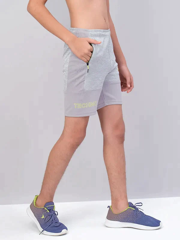 Boys Melange Slim Fit Shorts with TECHNO GUARD - Image 5