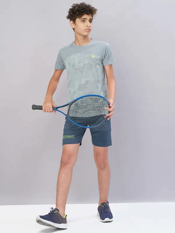 Boys Melange Slim Fit Shorts with TECHNO GUARD - Image 2