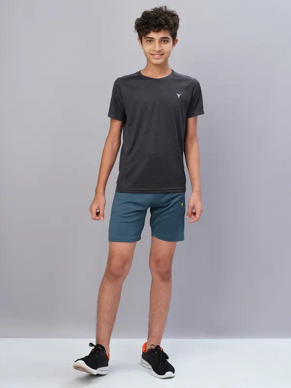 Boys Solid Slim Fit Shorts with TECHNO GUARD - Image 18