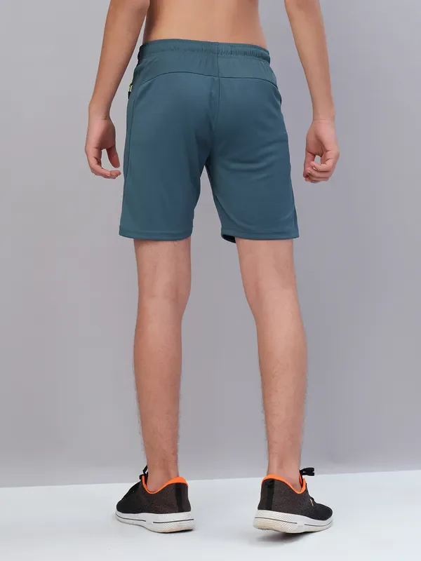 Boys Solid Slim Fit Shorts with TECHNO GUARD - Image 19