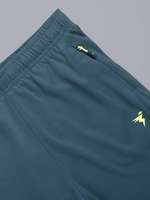 Boys Solid Slim Fit Shorts with TECHNO GUARD - Image 22