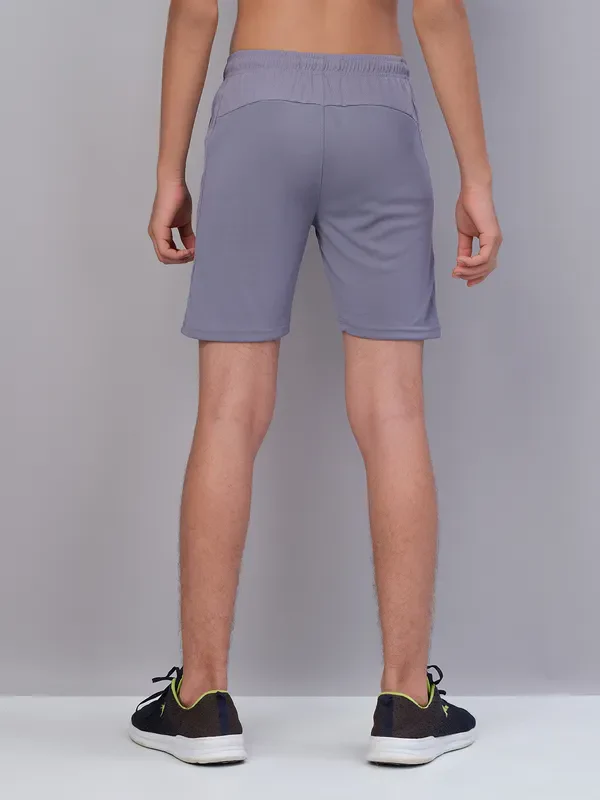Boys Solid Slim Fit Shorts with TECHNO GUARD - Image 27