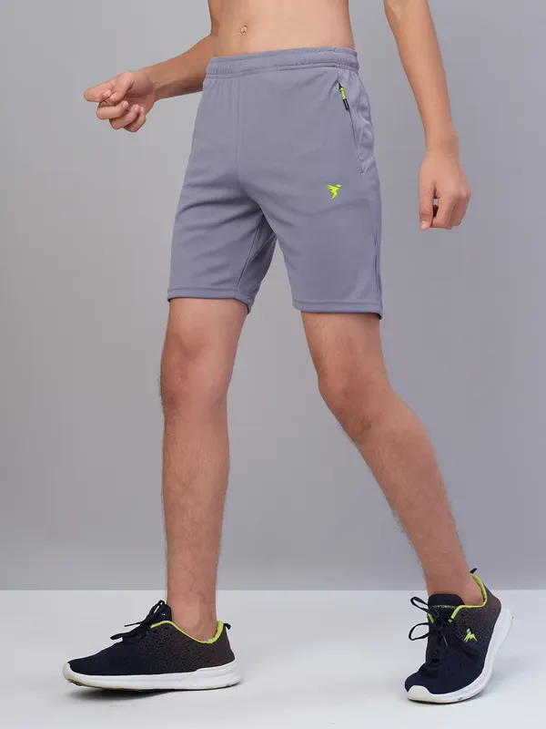 Boys Solid Slim Fit Shorts with TECHNO GUARD - Image 28