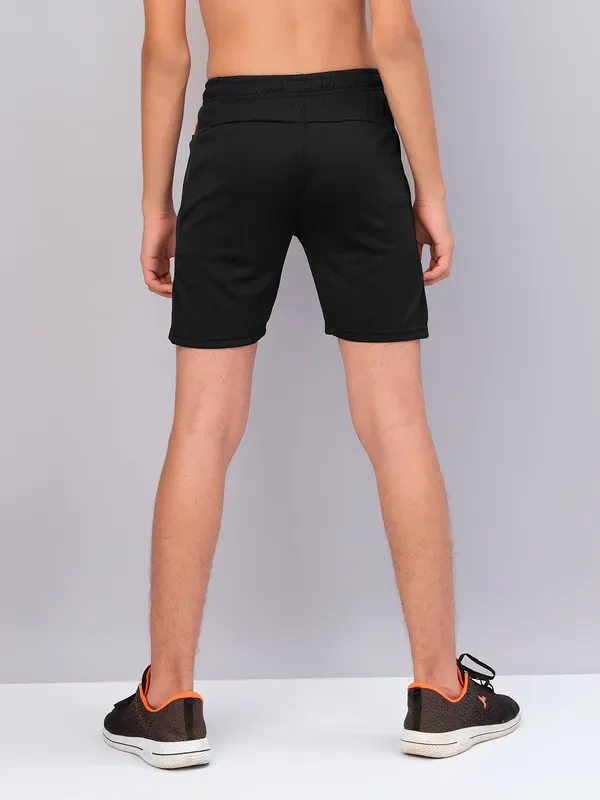 Boys Solid Slim Fit Shorts with TECHNO GUARD - Image 4