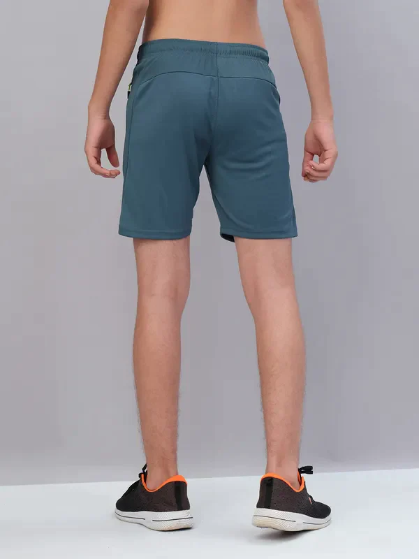 Boys Solid Slim Fit Shorts with TECHNO GUARD - Image 19