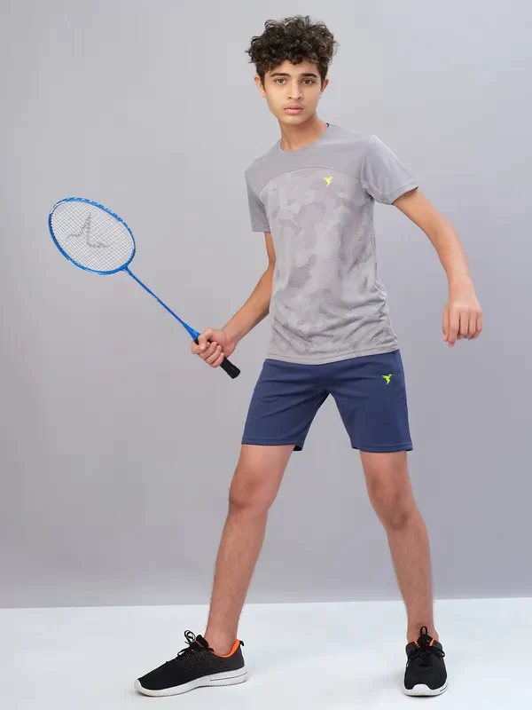 Boys Solid Slim Fit Shorts with TECHNO GUARD - Image 34