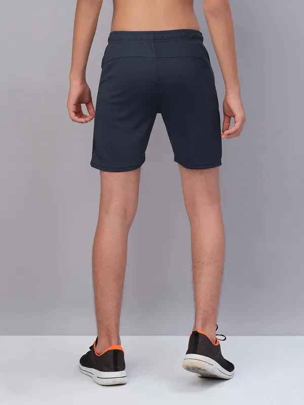 Boys Solid Slim Fit Shorts with TECHNO GUARD - Image 4