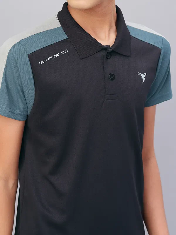 Boys Colorblock Slim Fit Polo T-shirt with TECHNO COOL - Image 5