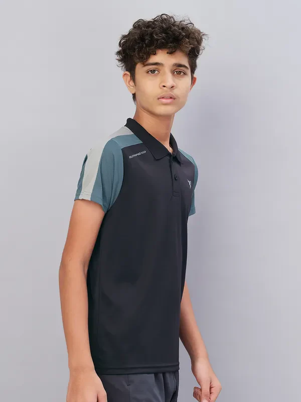 Boys Colorblock Slim Fit Polo T-shirt with TECHNO COOL - Image 7