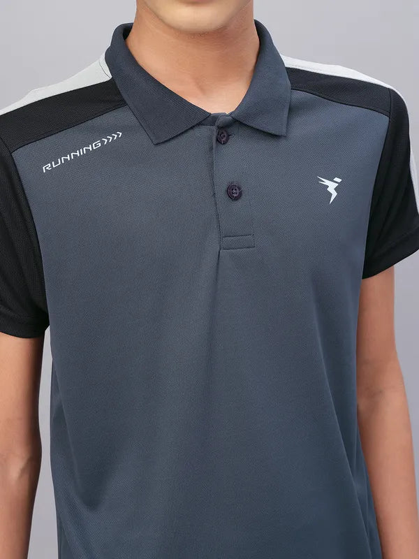 Boys Colorblock Slim Fit Polo T-shirt with TECHNO COOL - Image 7