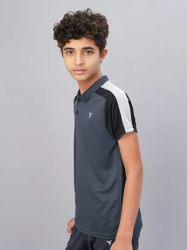 Boys Colorblock Slim Fit Polo T-shirt with TECHNO COOL - Image 8