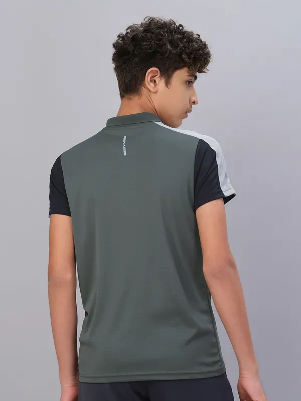 Boys Colorblock Slim Fit Polo T-shirt with TECHNO COOL - Image 5