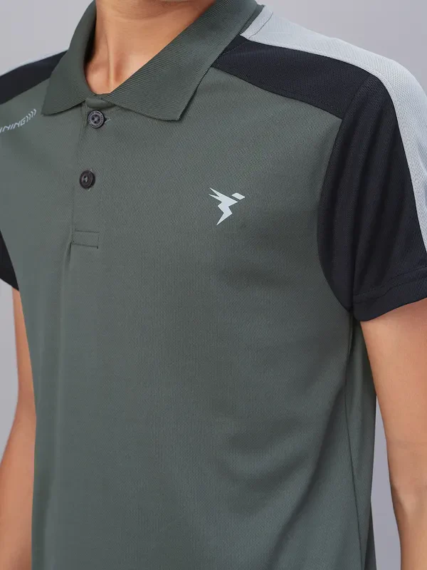 Boys Colorblock Slim Fit Polo T-shirt with TECHNO COOL - Image 7