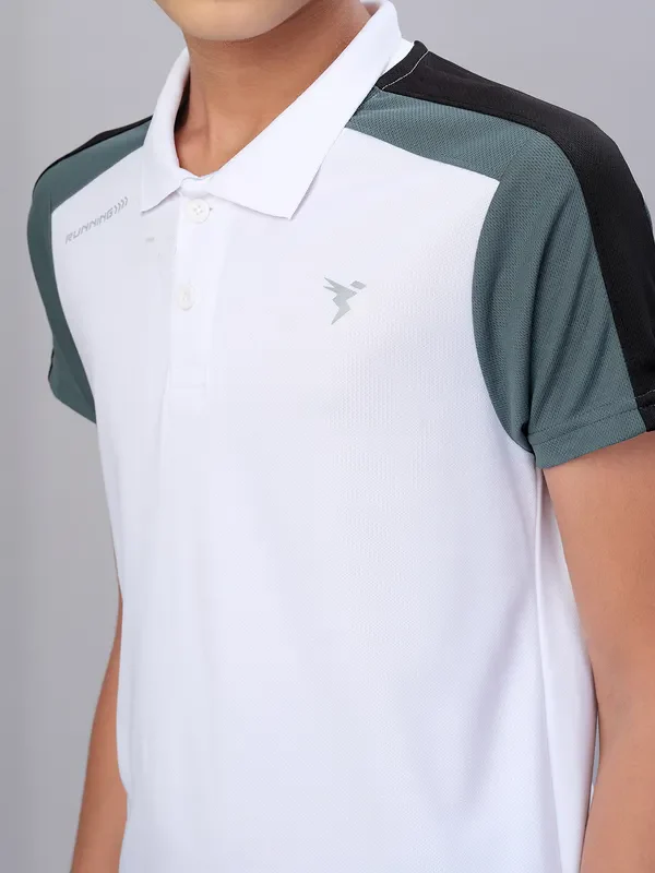 Boys Colorblock Slim Fit Polo T-shirt with TECHNO COOL - Image 6