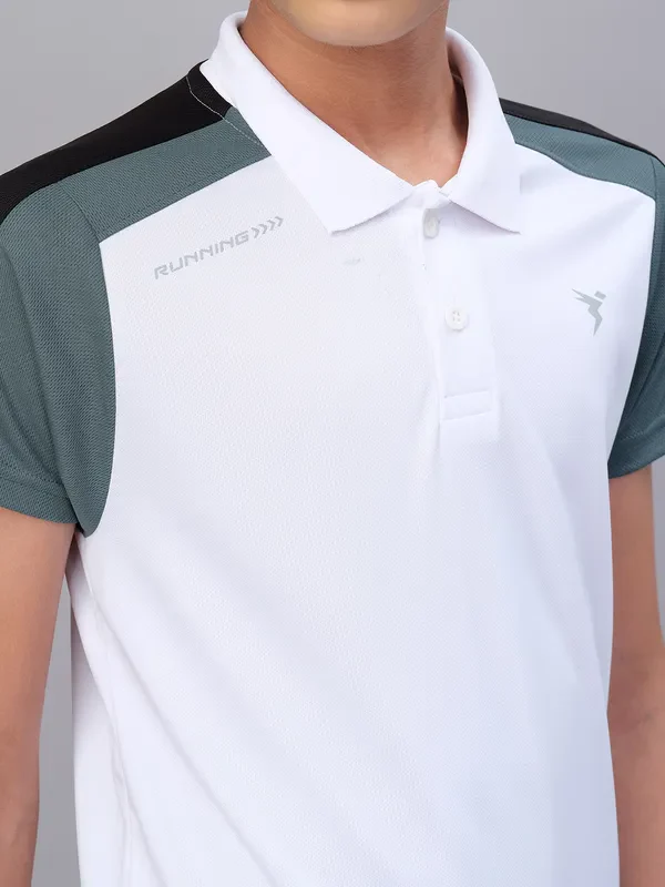 Boys Colorblock Slim Fit Polo T-shirt with TECHNO COOL - Image 8