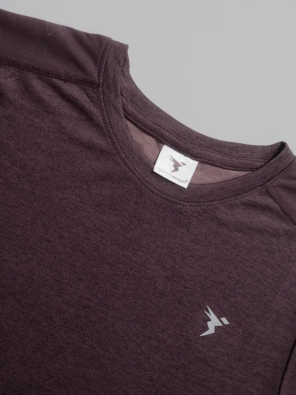 Boys Melange Slim Fit Crew Neck T-shirt with DOUBLE COOL - Image 7