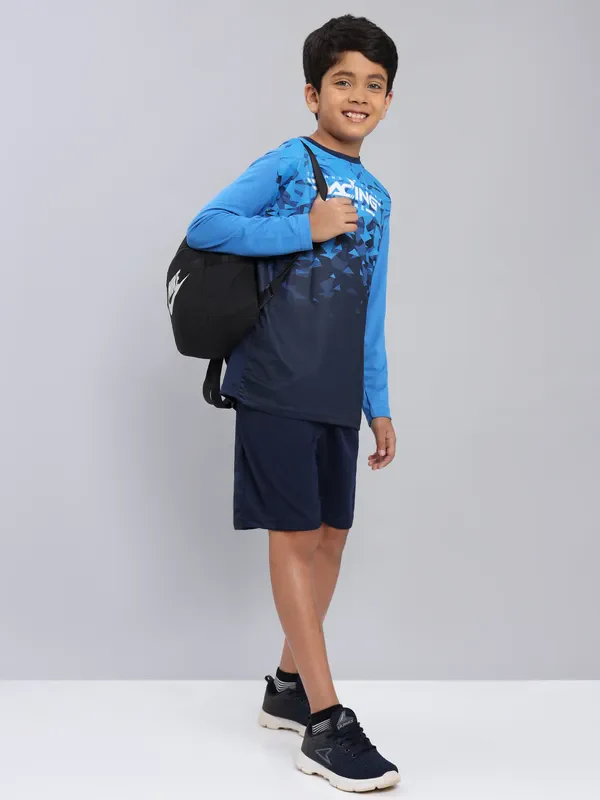 Boys Printed Slim Fit Crew Neck T-shirt with TECHNO COOL+ - Image 2