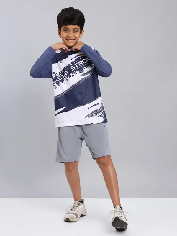 Boys Printed Slim Fit Crew Neck T-shirt with TECHNO COOL+ - Image 7