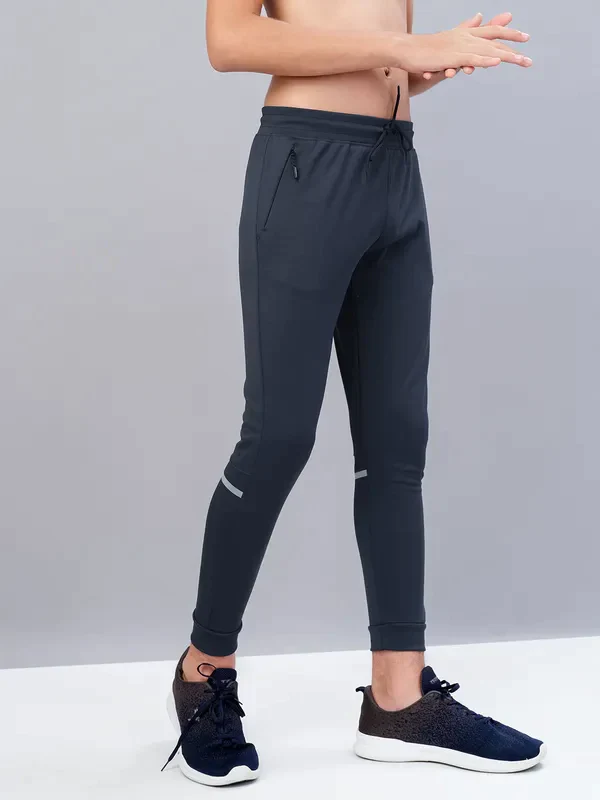 Boys Solid Slim Fit Joggers with TECHNO GUARD - Image 4