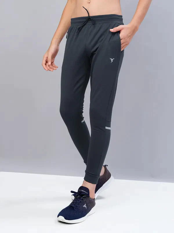 Boys Solid Slim Fit Joggers with TECHNO GUARD - Image 5