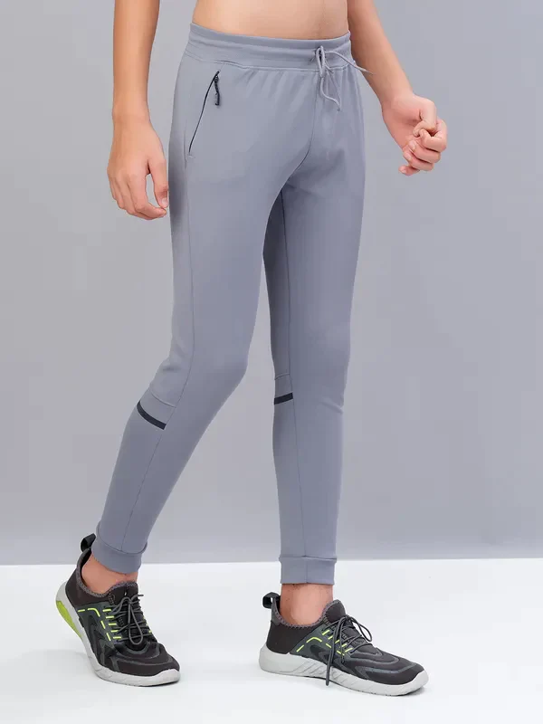Boys Solid Slim Fit Joggers with TECHNO GUARD - Image 6