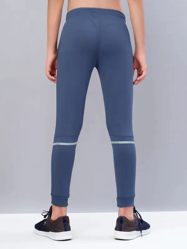 Boys Solid Slim Fit Joggers with TECHNO GUARD - Image 3