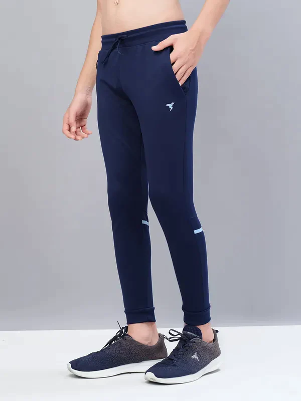 Boys Solid Slim Fit Joggers with TECHNO GUARD - Image 4