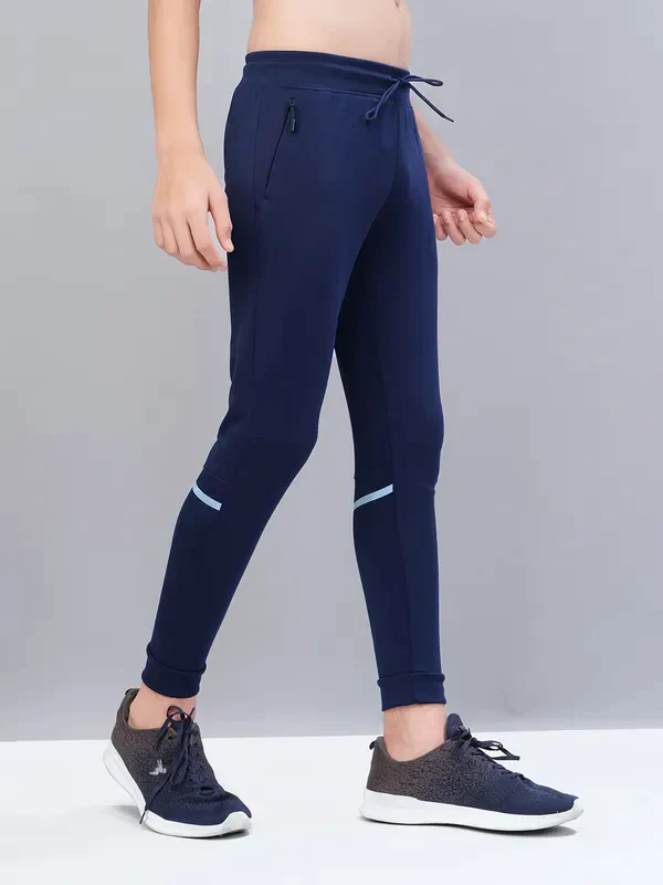 Boys Solid Slim Fit Joggers with TECHNO GUARD - Image 5