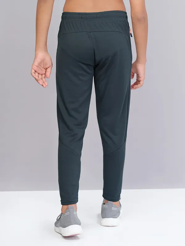 Boys Solid Slim Fit Trackpants with TECHNO GUARD - Image 2
