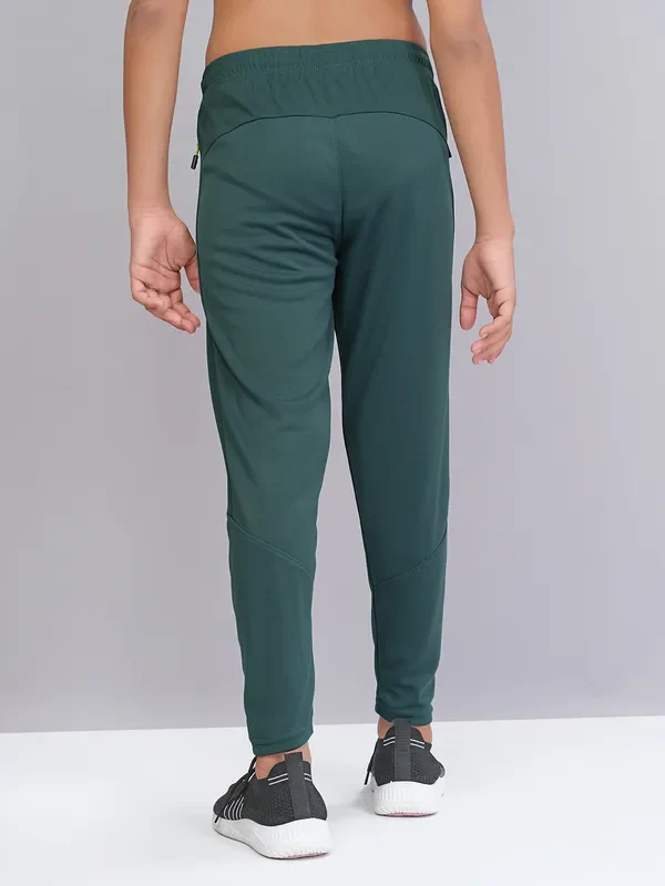 Boys Solid Slim Fit Trackpants with TECHNO GUARD - Image 2
