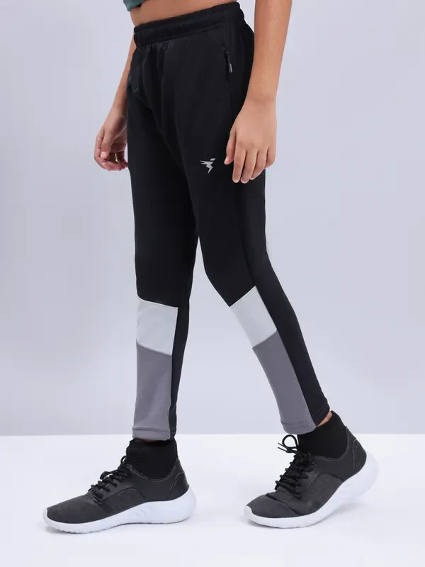 Boys Colorblock Slim Fit Trackpants with TECHNO GUARD - Image 4