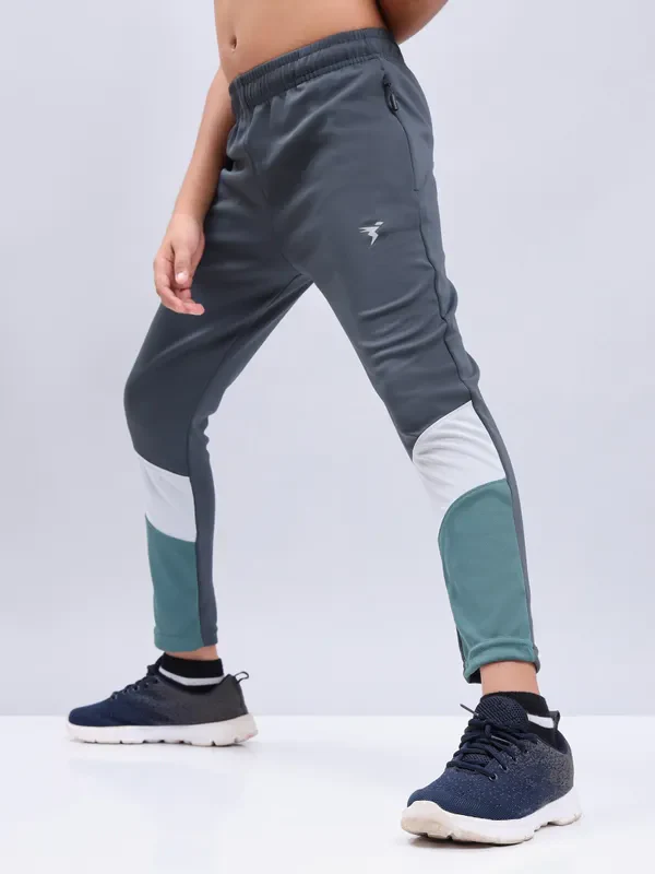 Boys Colorblock Slim Fit Trackpants with TECHNO GUARD - Image 6