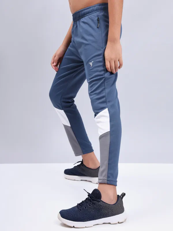 Boys Colorblock Slim Fit Trackpants with TECHNO GUARD - Image 2