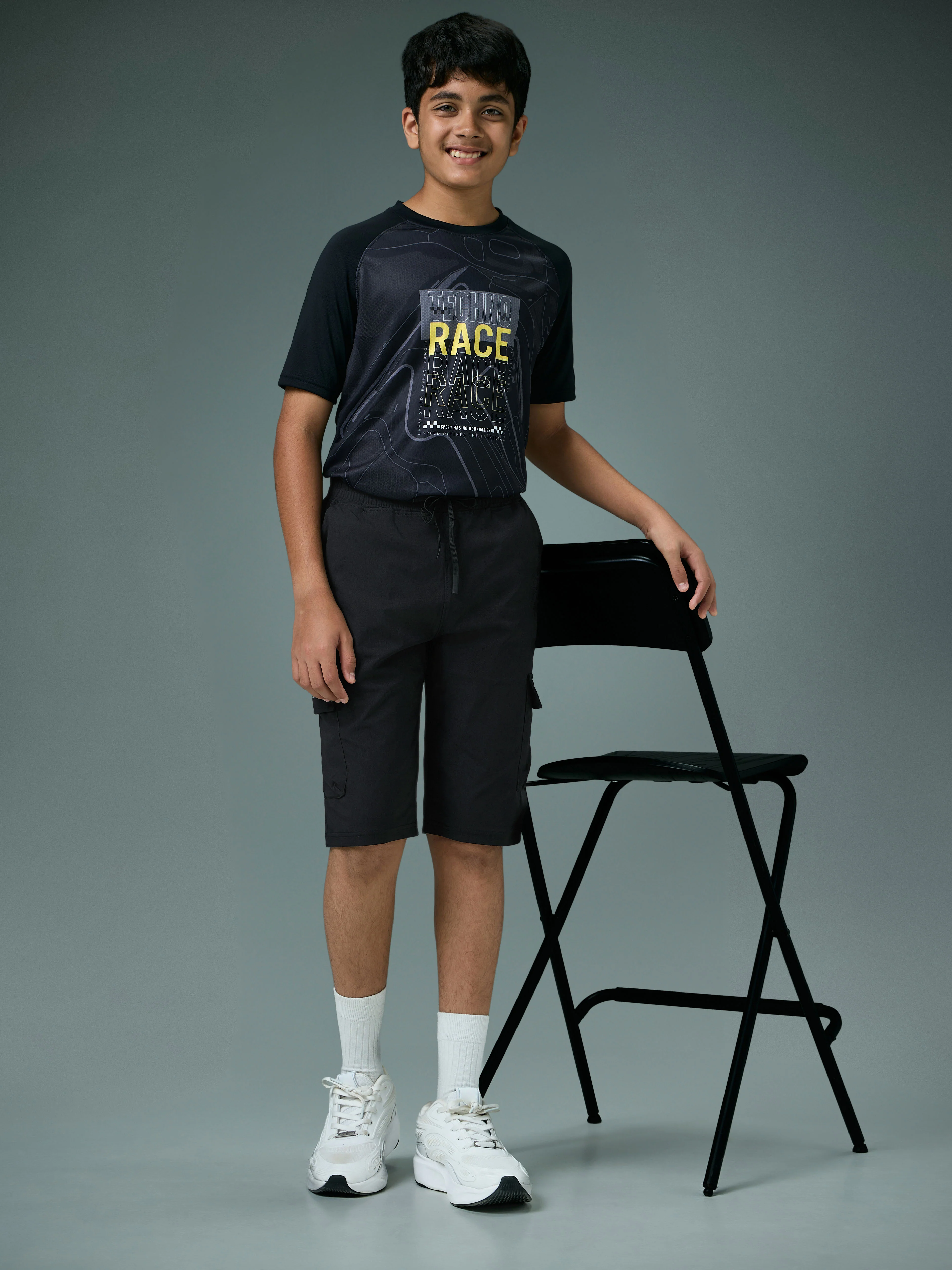 Boys Cargo Shorts Slim Fit Sports with TS FLEXI - Image 5