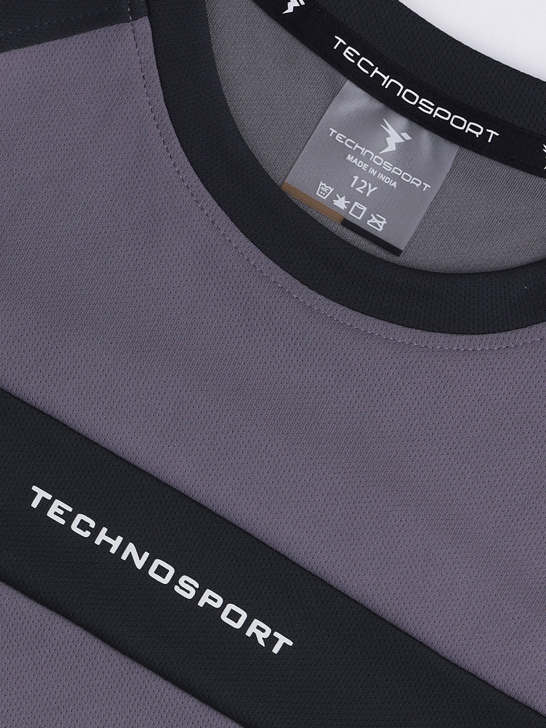 Boys Colorblock Slim Fit Crew Neck T-shirt with TECHNO COOL+ - Image 6