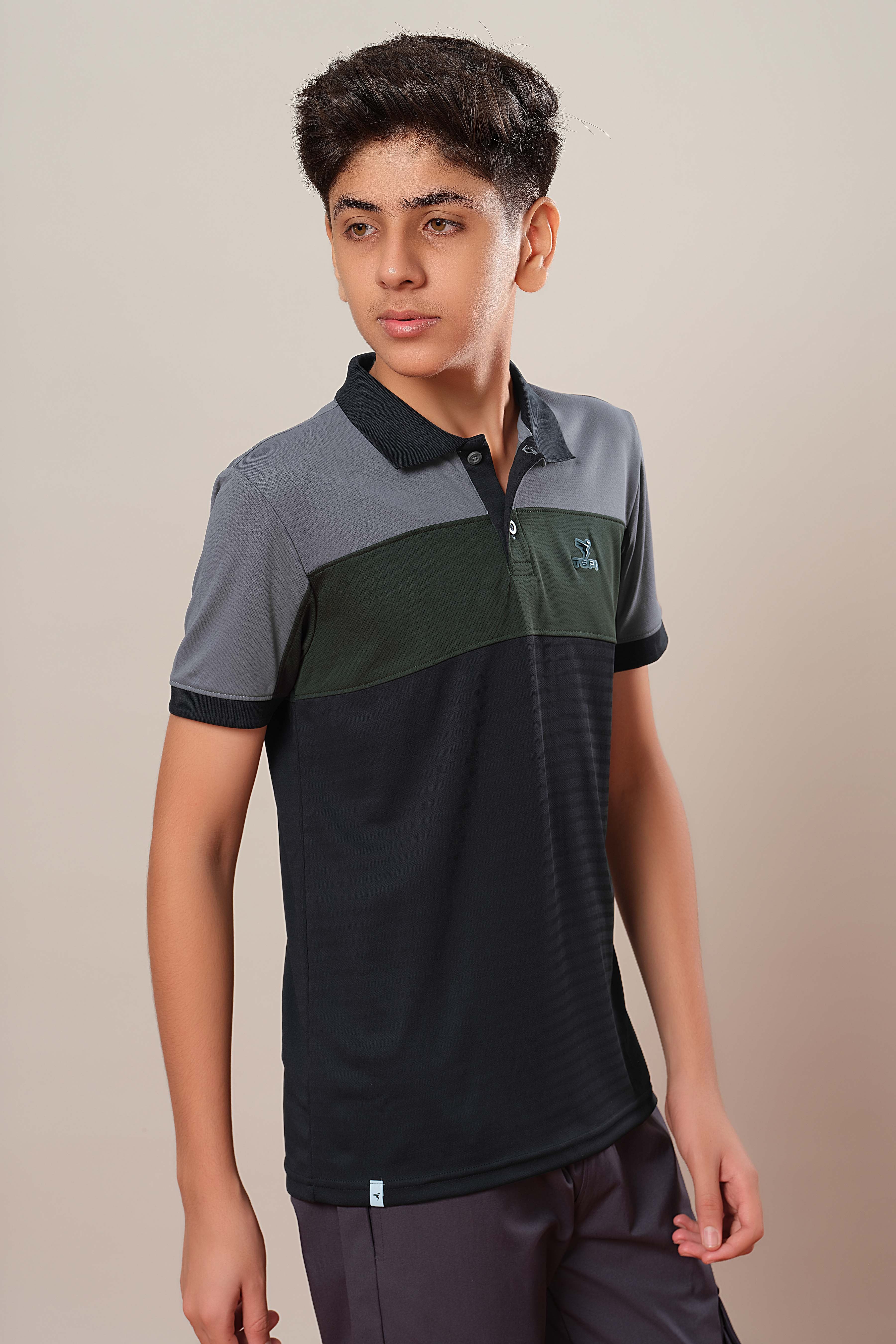 Boys Colorblock Slim Fit Polo Sports T-shirt with TECHNOCOOL+ - Image 4