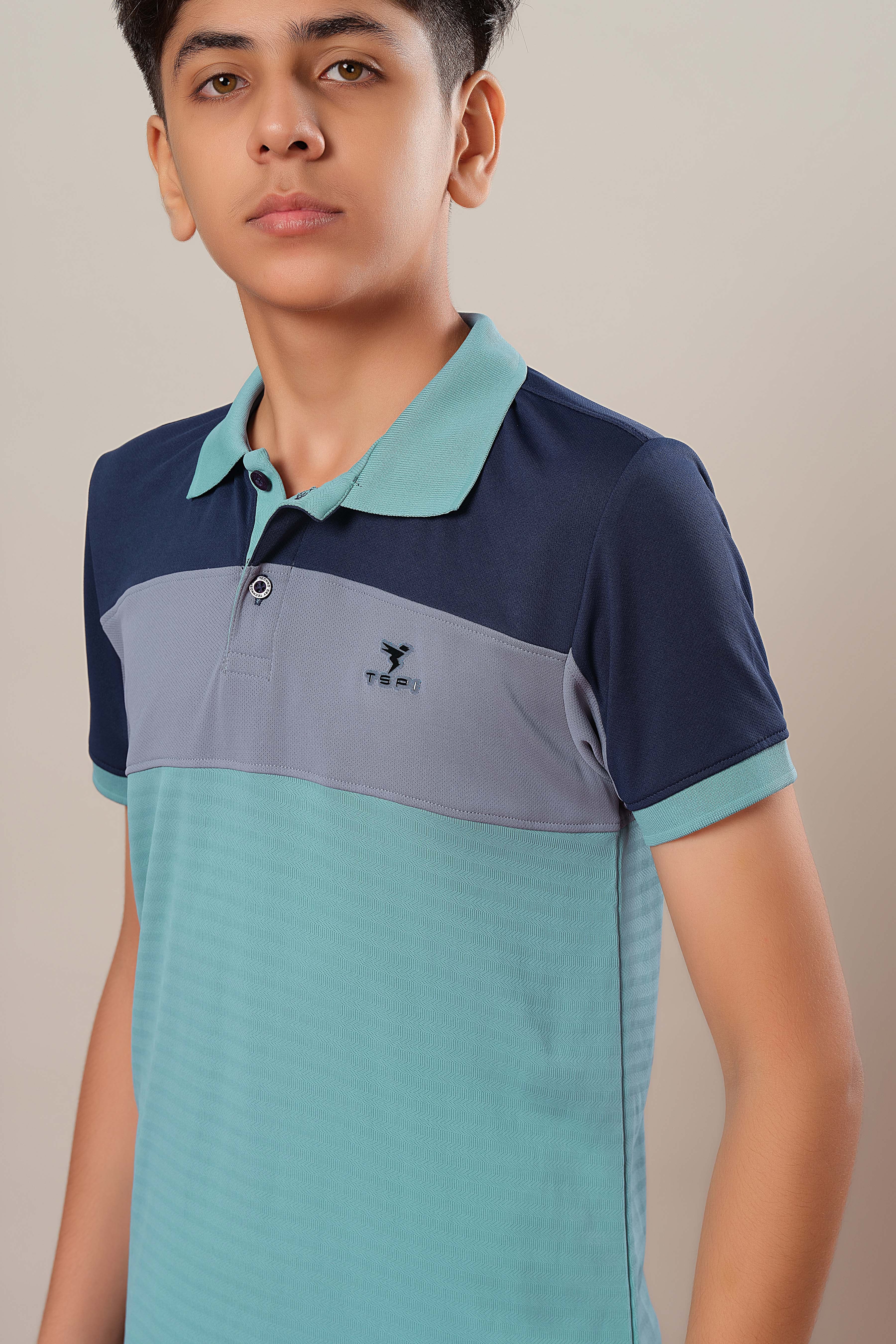 Boys Colorblock Slim Fit Polo Sports T-shirt with TECHNOCOOL+ - Image 6