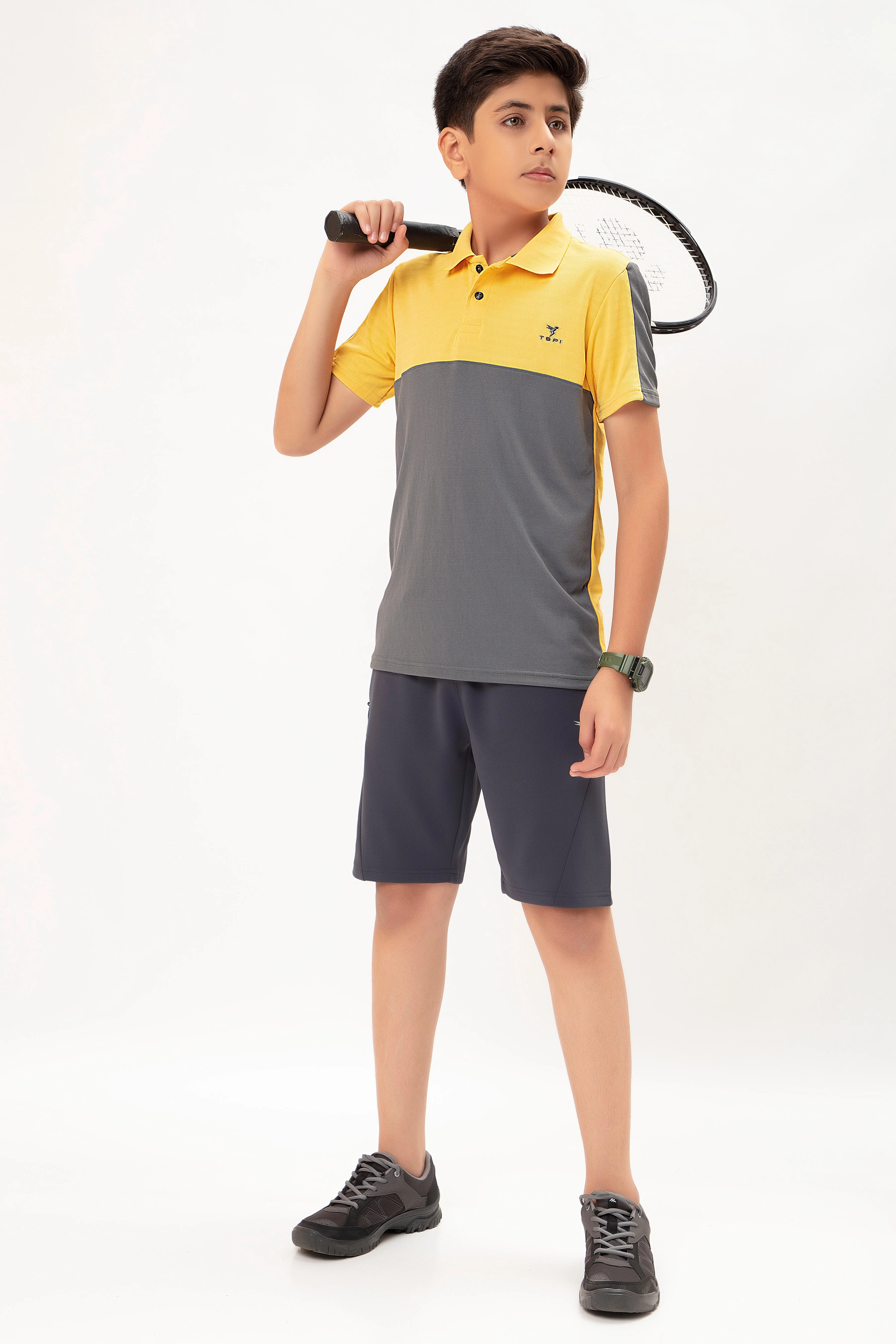 Boys Colorblock Slim Fit Polo T-shirt with TECHNO COOL+ - Image 4