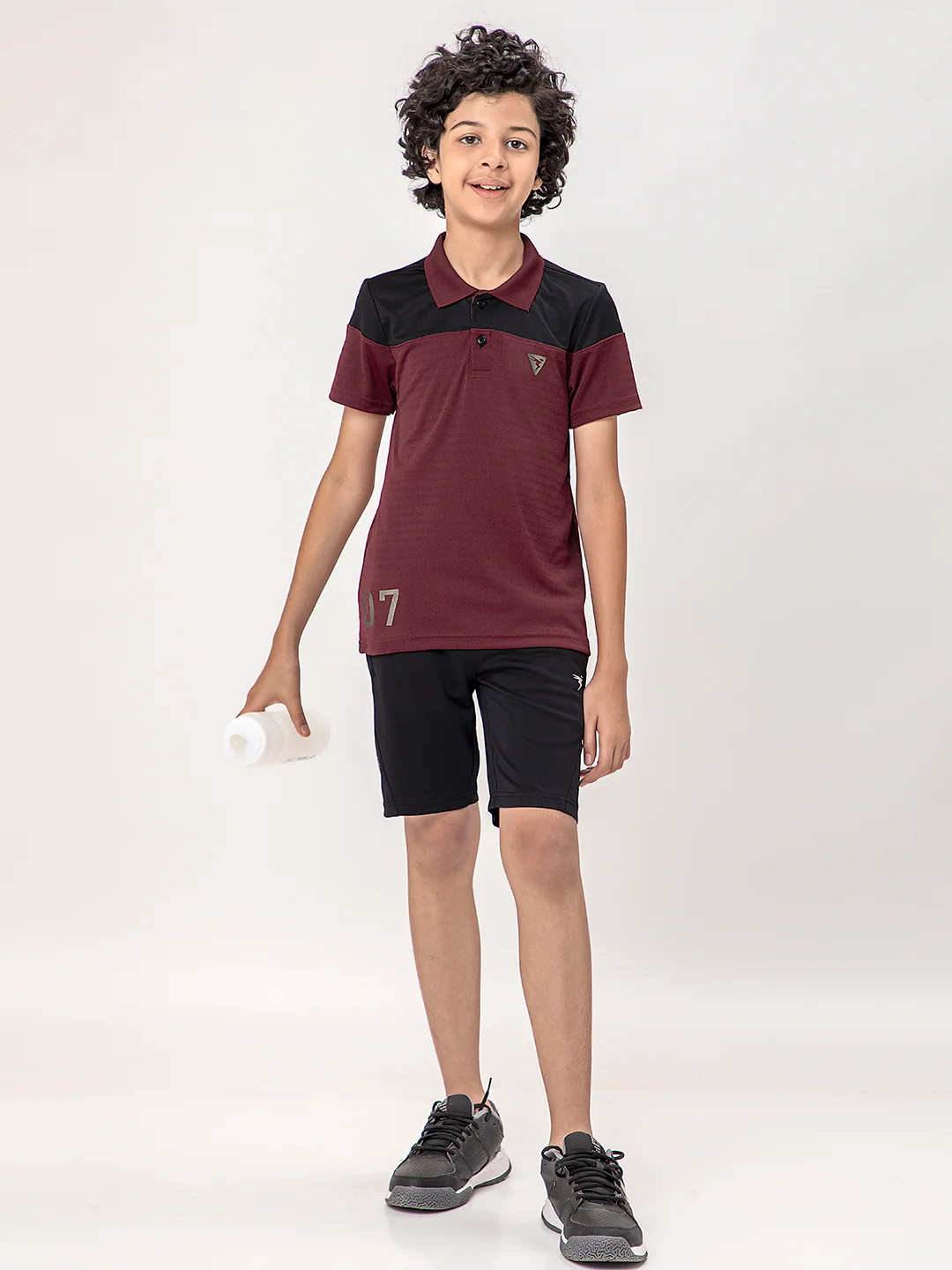 Boys Colorblock Slim Fit Polo T-shirt with TECHNOCOOL+ - Image 2