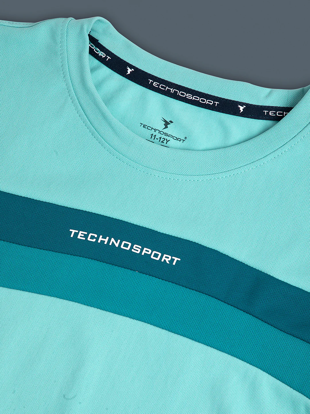 Boys Colorblock Slim Fit Round Neck Sports T-shirt with TECHNO DRY - Image 7